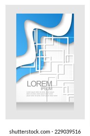 flyer design. vector
