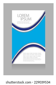 flyer design. vector