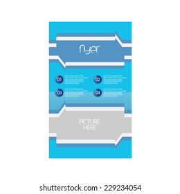 flyer design. vector