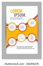 flyer design. vector