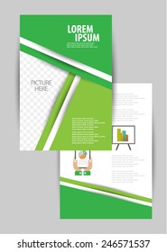 Flyer design. vector