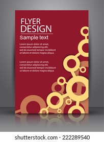 Flyer design - Vector business, poster Template
