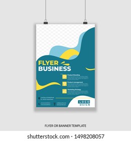 Flyer design vector conceptual, clean and modern design, editable and simple for your promotional company and more