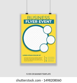 Flyer design vector conceptual, clean and modern design, editable and simple for your promotional company and more