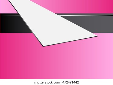 Flyer design vector Pink background with place for text
