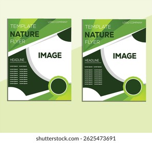 Flyer design vector text design