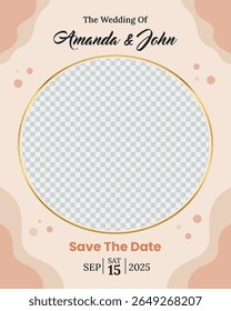 Flyer Design For Wedding With Minimalist Style