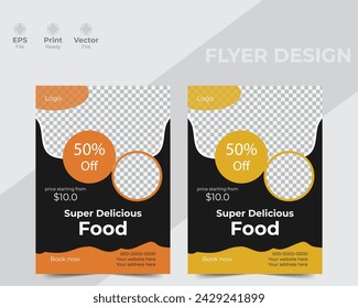 Flyer design,Creative Flyer Layout ,vector illustration template in A4.