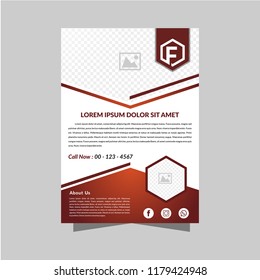 Flyer designs used fitness ( dark red color )