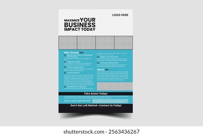 Flyer Design,Vector and Business Flyer
