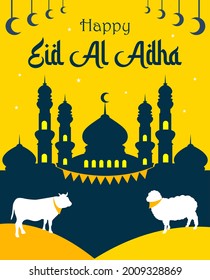Flyer Eid Al Adha Vector Template