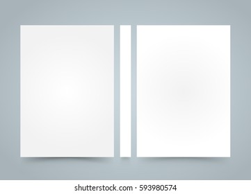 Flyer empty banner book. A4 size paper, Template design element, Vector background