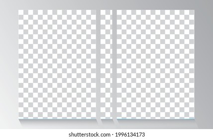 flyer empty transparent free brochure design template