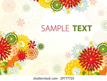 Flyer with fowers