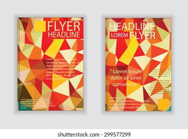 Flyer graphic design Layout vector template in A4 size