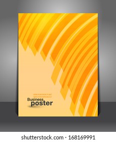 Flyer graphic design striped of business background 