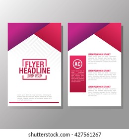 Flyer Headline design. Paper icon. Colorful design