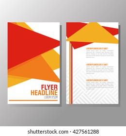 Flyer Headline design. Paper icon. Colorful design