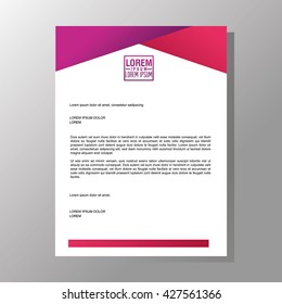 Flyer Headline design. Paper icon. Colorful design