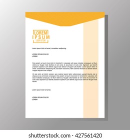 Flyer Headline design. Paper icon. Colorful design