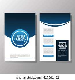 Flyer Headline design. Paper icon. Colorful design