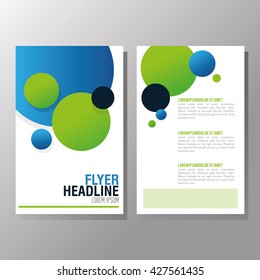 Flyer Headline design. Paper icon. Colorful design