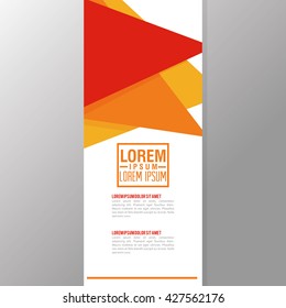 Flyer Headline design. Paper icon. Colorful design