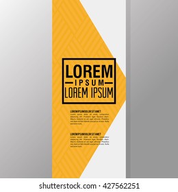 Flyer Headline design. Paper icon. Colorful design