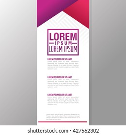 Flyer Headline design. Paper icon. Colorful design