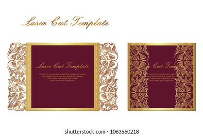 Flyer holiday card, frame for congratulations on your wedding, Valentine s day, birthday, invitation, gratitude, celebration, Declaration of love. Vector red background with a mandala pattern. eps10