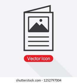 Flyer Icon, Brochure Icon Vector Illustration Eps10