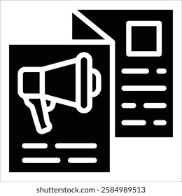 Flyer Icon Element For Design