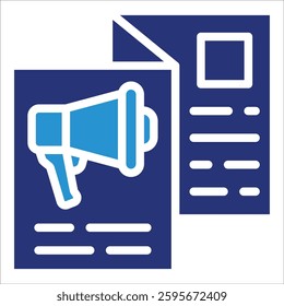 Flyer Icon Element For Design