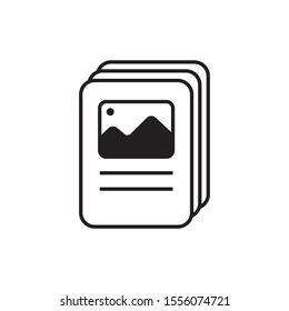 Flyer icon template. vector illustration