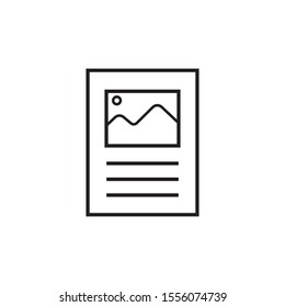 Flyer icon template. vector illustration