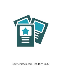 flyer icon. vector.Editable stroke.linear style sign for use web design,logo.Symbol illustration.