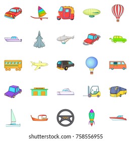 Flyer icons set. Cartoon set of 25 flyer vector icons for web isolated on white background