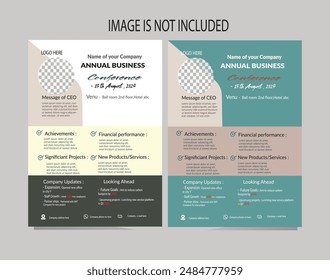 Flyer with information, business flyer, flyers, brochure, template, and cover for the company, design.