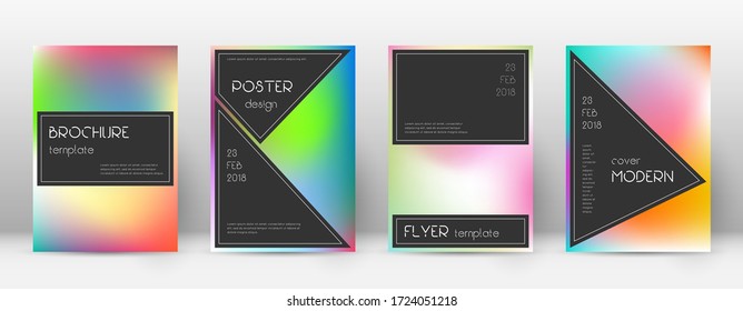 Flyer layout. Black classy template for Brochure, Annual Report, Magazine, Poster, Corporate Presentation, Portfolio, Flyer. Actual bright cover page.