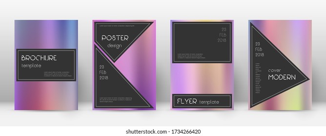 Flyer layout. Black good-looking template for Brochure, Annual Report, Magazine, Poster, Corporate Presentation, Portfolio, Flyer. Actual color gradients cover page.