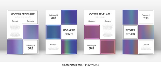 Flyer layout. Business sublime template for Brochure, Annual Report, Magazine, Poster, Corporate Presentation, Portfolio, Flyer. Admirable bright hologram cover page.