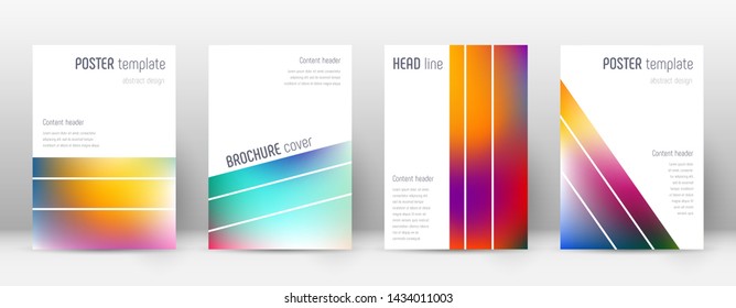 Flyer layout. Geometric delicate template for Brochure, Annual Report, Magazine, Poster, Corporate Presentation, Portfolio, Flyer. Alive bright cover page.