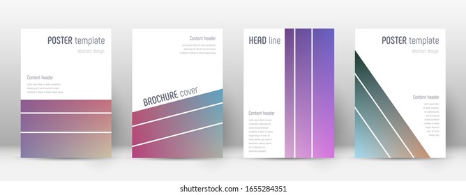 Flyer layout. Geometric extraordinary template for Brochure, Annual Report, Magazine, Poster, Corporate Presentation, Portfolio, Flyer. Alluring gradient cover page.