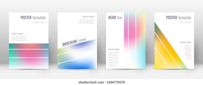 Flyer layout. Geometric fetching template for Brochure, Annual Report, Magazine, Poster, Corporate Presentation, Portfolio, Flyer. Alive bright cover page.