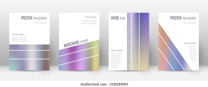 Flyer layout. Geometric popular template for Brochure, Annual Report, Magazine, Poster, Corporate Presentation, Portfolio, Flyer. Alive color gradients cover page.