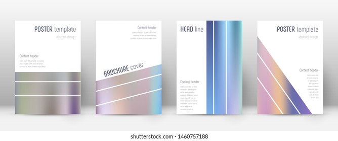 Flyer layout. Geometric pretty template for Brochure, Annual Report, Magazine, Poster, Corporate Presentation, Portfolio, Flyer. Alive color gradients cover page.