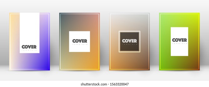 Flyer layout. Hipster alluring template for Brochure, Annual Report, Magazine, Poster, Corporate Presentation, Portfolio, Flyer. Amusing gradient cover page.