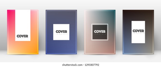 Flyer layout. Hipster interesting template for Brochure, Annual Report, Magazine, Poster, Corporate Presentation, Portfolio, Flyer. Amazing color transition cover page.