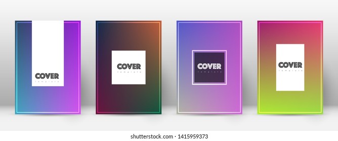 Flyer layout. Hipster symmetrical template for Brochure, Annual Report, Magazine, Poster, Corporate Presentation, Portfolio, Flyer. Amazing gradient cover page.