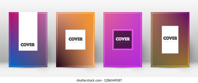 Flyer layout. Hipster trending template for Brochure, Annual Report, Magazine, Poster, Corporate Presentation, Portfolio, Flyer. Amazing gradient cover page.